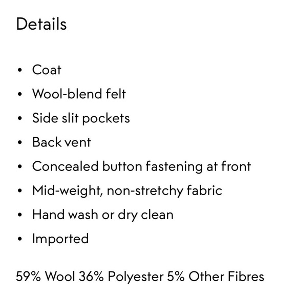 Vince Classic Black Wool Coat - Picture 4 of 9